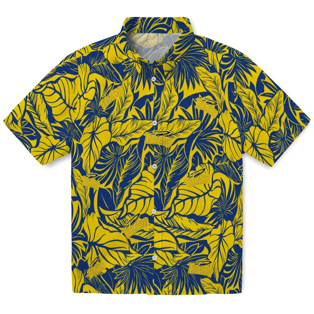 Toledo Rockets Hawaiian Shirt - Monstera Layer | Hula Hawaiian Shirts