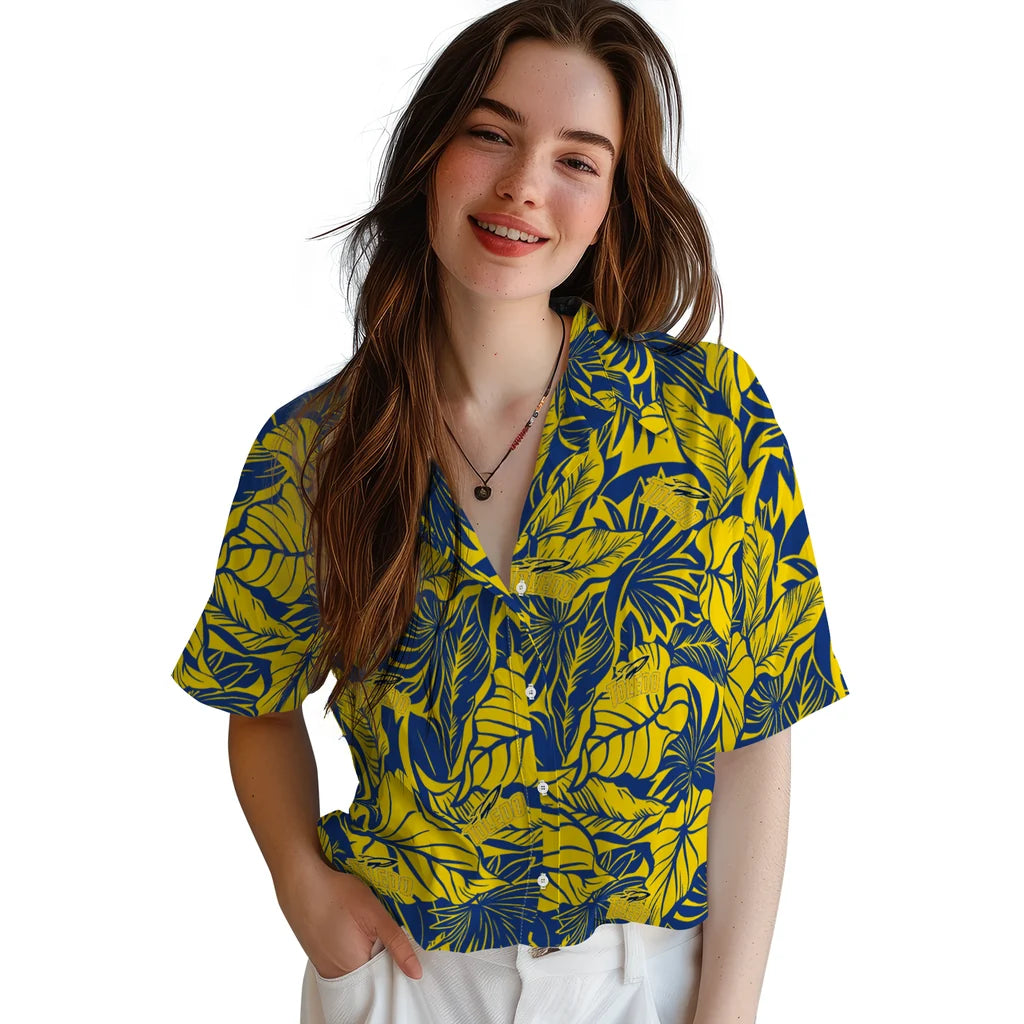 Toledo Rockets Hawaiian Shirt - Monstera Layer | Hula Hawaiian Shirts