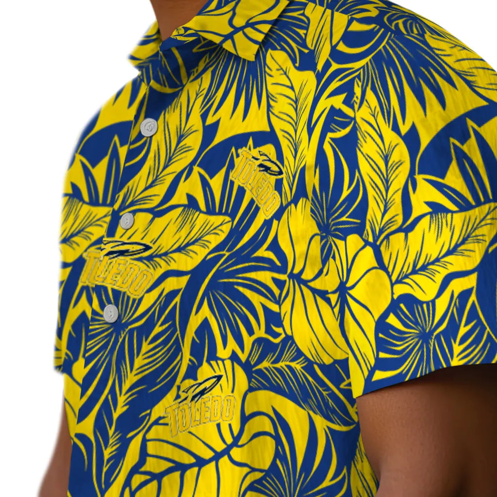 Toledo Rockets Hawaiian Shirt - Monstera Layer | Hula Hawaiian Shirts
