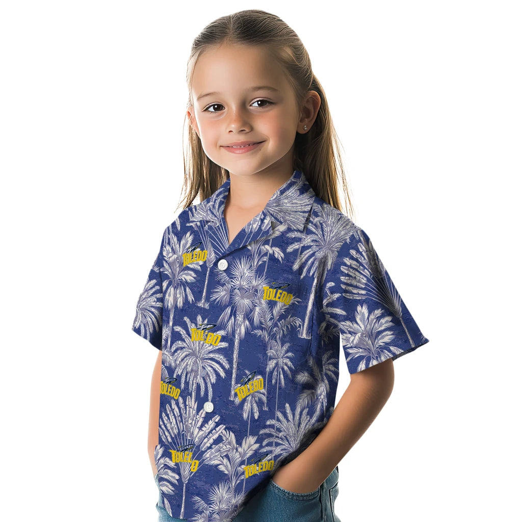 Toledo Rockets Hawaiian Shirt - Vintage Palm Tree | Hula Hawaiian Shirts