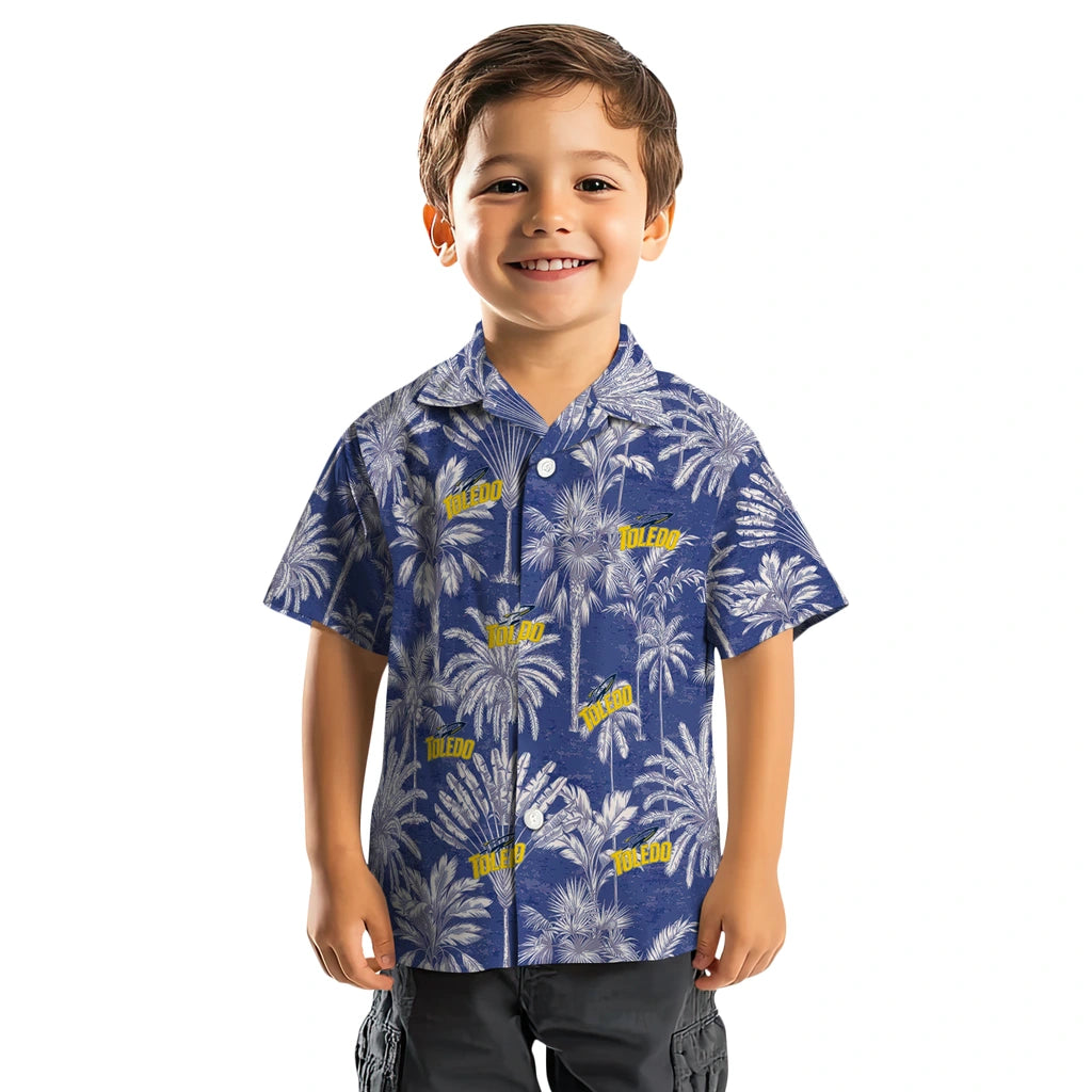 Toledo Rockets Hawaiian Shirt - Vintage Palm Tree | Hula Hawaiian Shirts