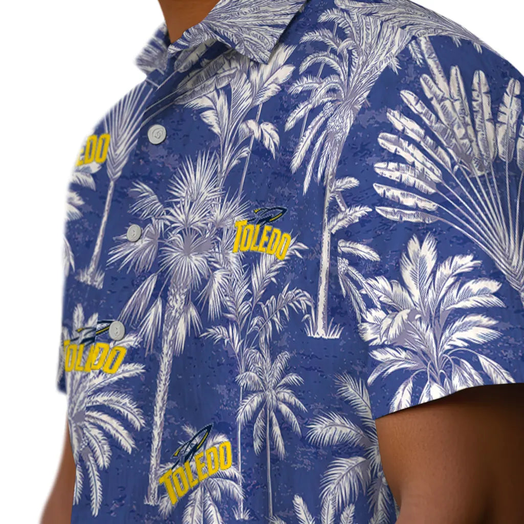Toledo Rockets Hawaiian Shirt - Vintage Palm Tree | Hula Hawaiian Shirts