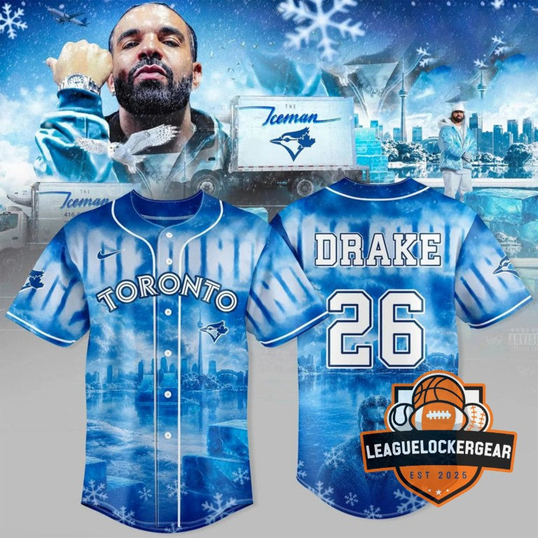 Toronto Blue Jays Drake Iceman 3D Baseball Jersey - LeagueLockerGear