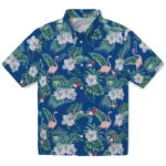 Toronto Blue Jays Hawaiian Shirt - Flamingo and Hibiscus | Hula Hawaiian Shirts