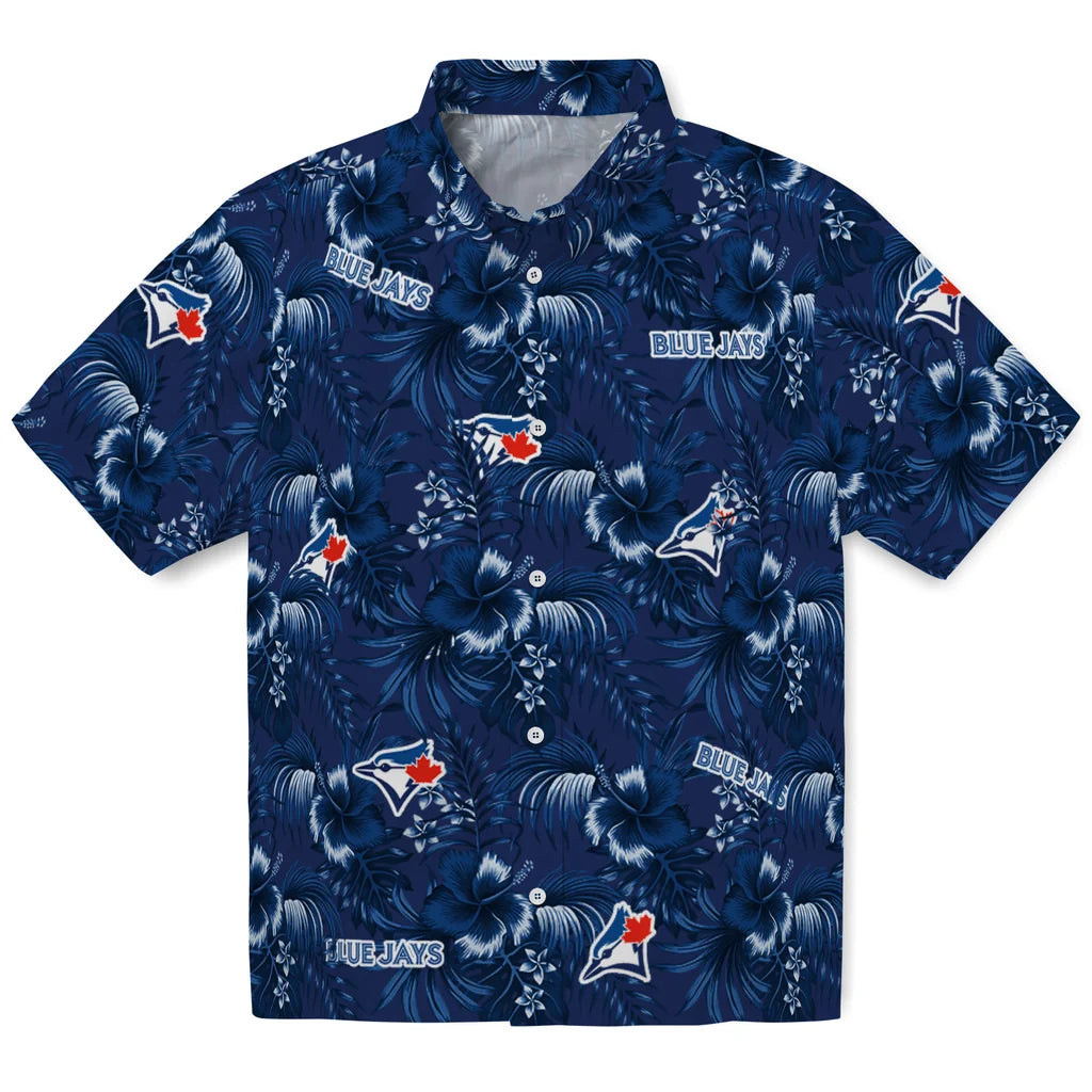 Toronto Blue Jays Hawaiian Shirt - Hibiscus Exotic | Hula Hawaiian Shirts