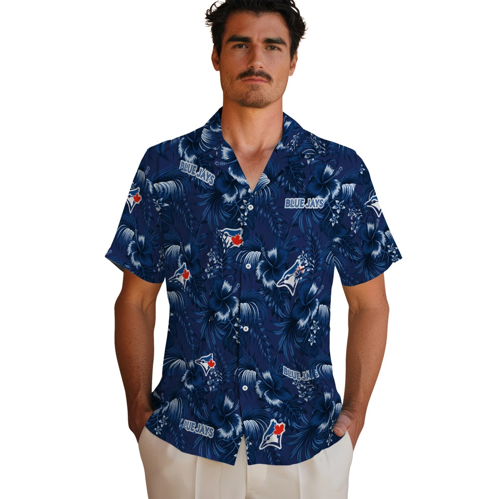 Toronto Blue Jays Hawaiian Shirt - Hibiscus Exotic | Hula Hawaiian Shirts