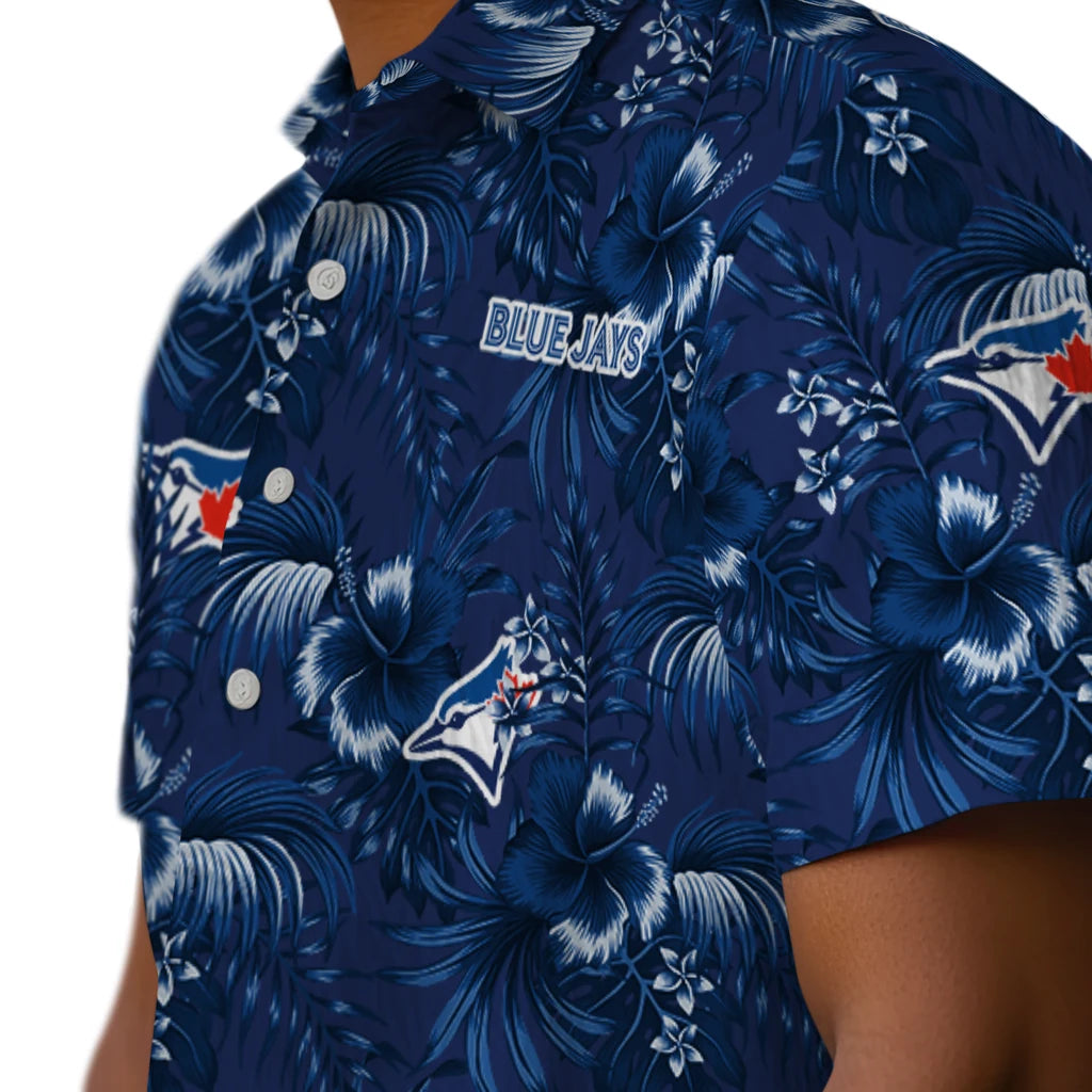 Toronto Blue Jays Hawaiian Shirt - Hibiscus Exotic | Hula Hawaiian Shirts