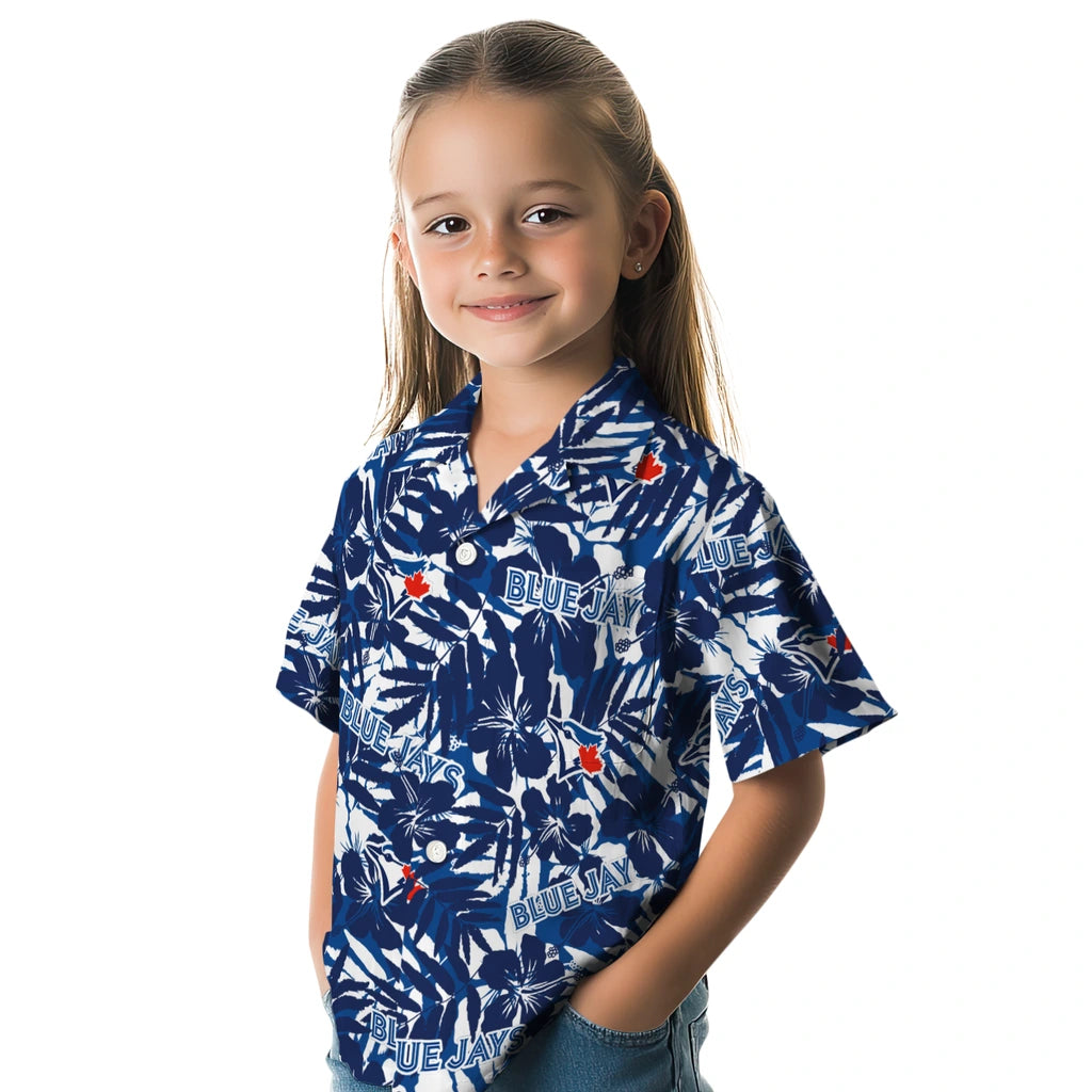 Toronto Blue Jays Hawaiian Shirt - Hibiscus Overlay | Hula Hawaiian Shirts
