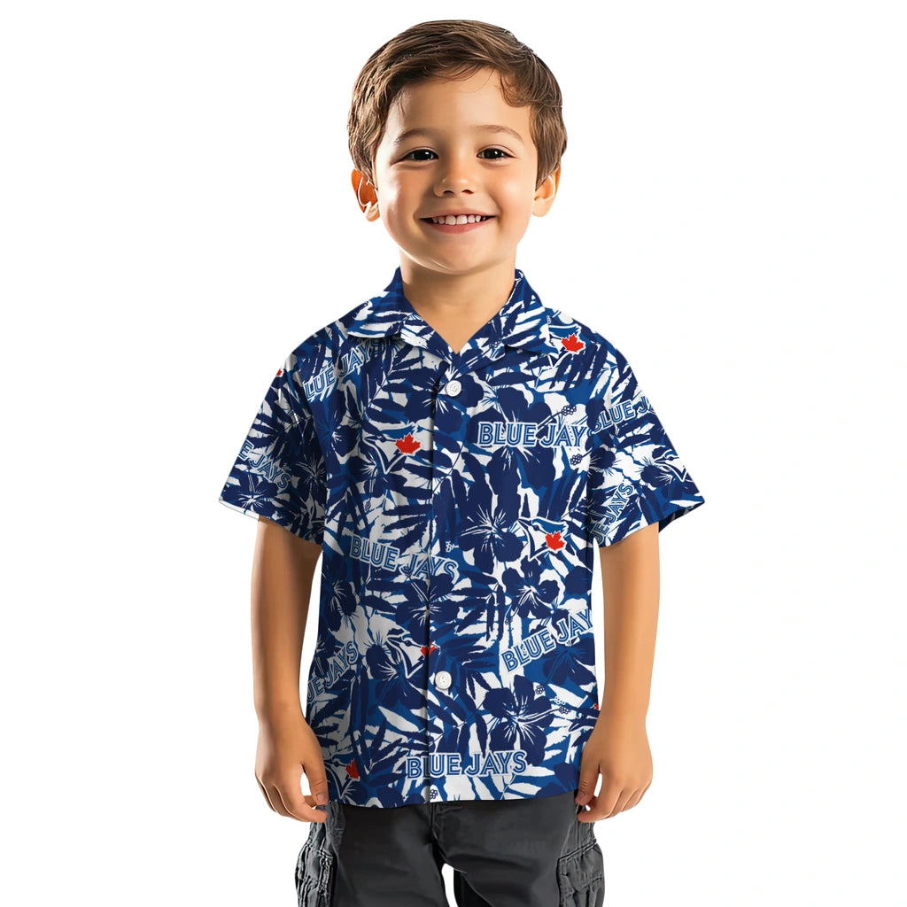 Toronto Blue Jays Hawaiian Shirt - Hibiscus Overlay | Hula Hawaiian Shirts