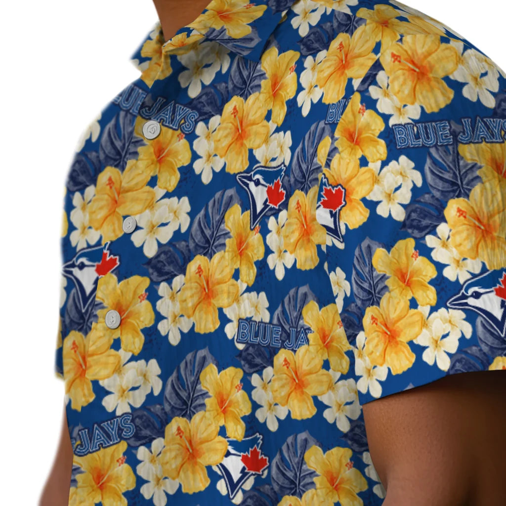 Toronto Blue Jays Hawaiian Shirt - Hibiscus Tropics | Hula Hawaiian Shirts