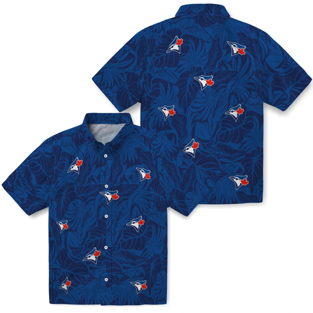 Toronto Blue Jays Hawaiian Shirt - Monstera Layer | Hula Hawaiian Shirts