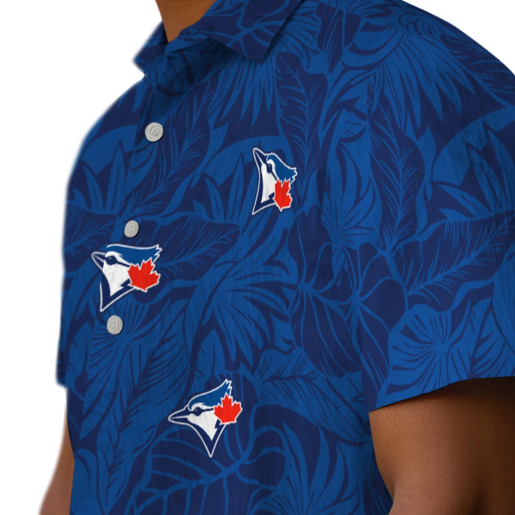 Toronto Blue Jays Hawaiian Shirt - Monstera Layer | Hula Hawaiian Shirts