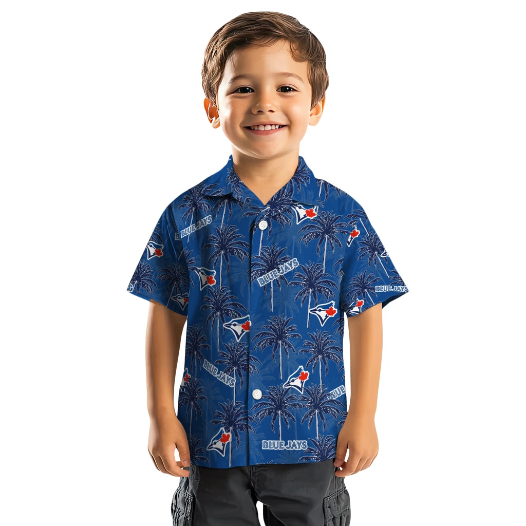 Toronto Blue Jays Hawaiian Shirt - Palm Tree Motif | Hula Hawaiian Shirts