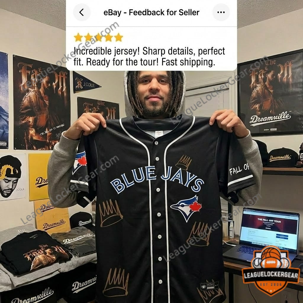Toronto Blue Jays J. Cole The Fall Off Baseball Jersey - LeagueLockerGear