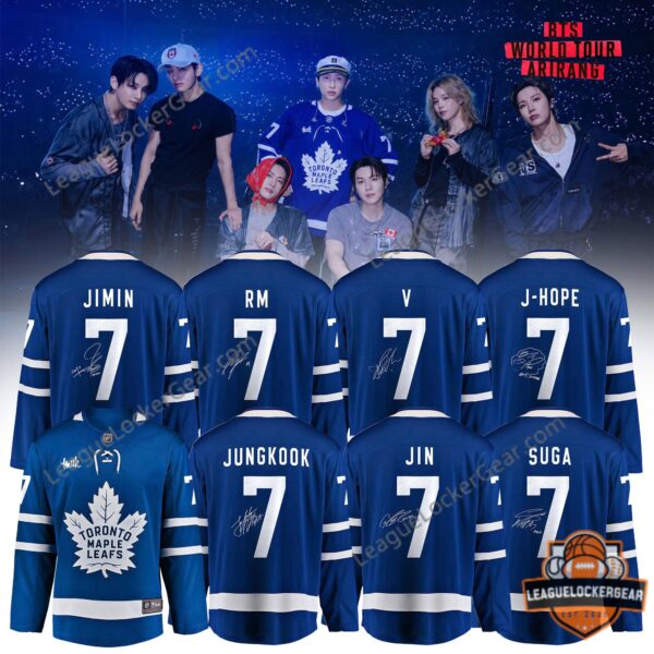 Toronto Maple Leafs BTS World Tour Arirang 2026 Hockey Jersey