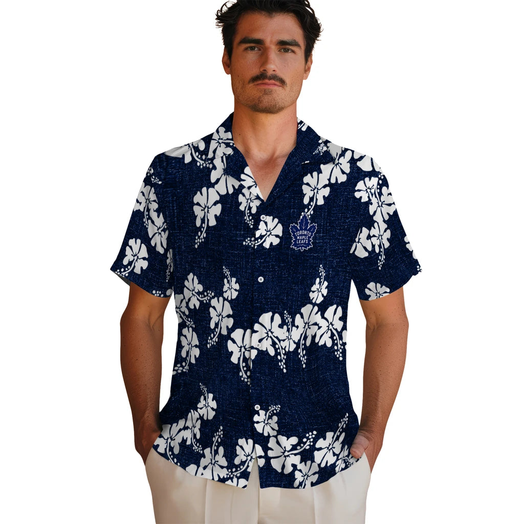 Toronto Maple Leafs Hawaiian Shirt - 50th State Flower | Hula Hawaiian Shirts