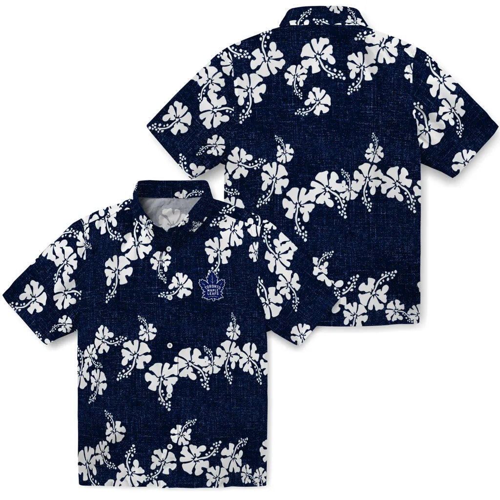 Toronto Maple Leafs Hawaiian Shirt - 50th State Flower | Hula Hawaiian Shirts