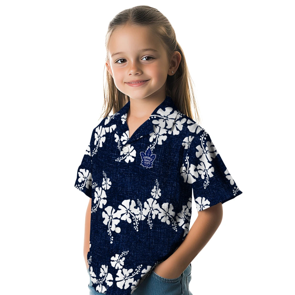 Toronto Maple Leafs Hawaiian Shirt - 50th State Flower | Hula Hawaiian Shirts