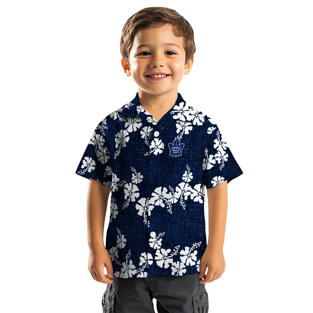 Toronto Maple Leafs Hawaiian Shirt - 50th State Flower | Hula Hawaiian Shirts