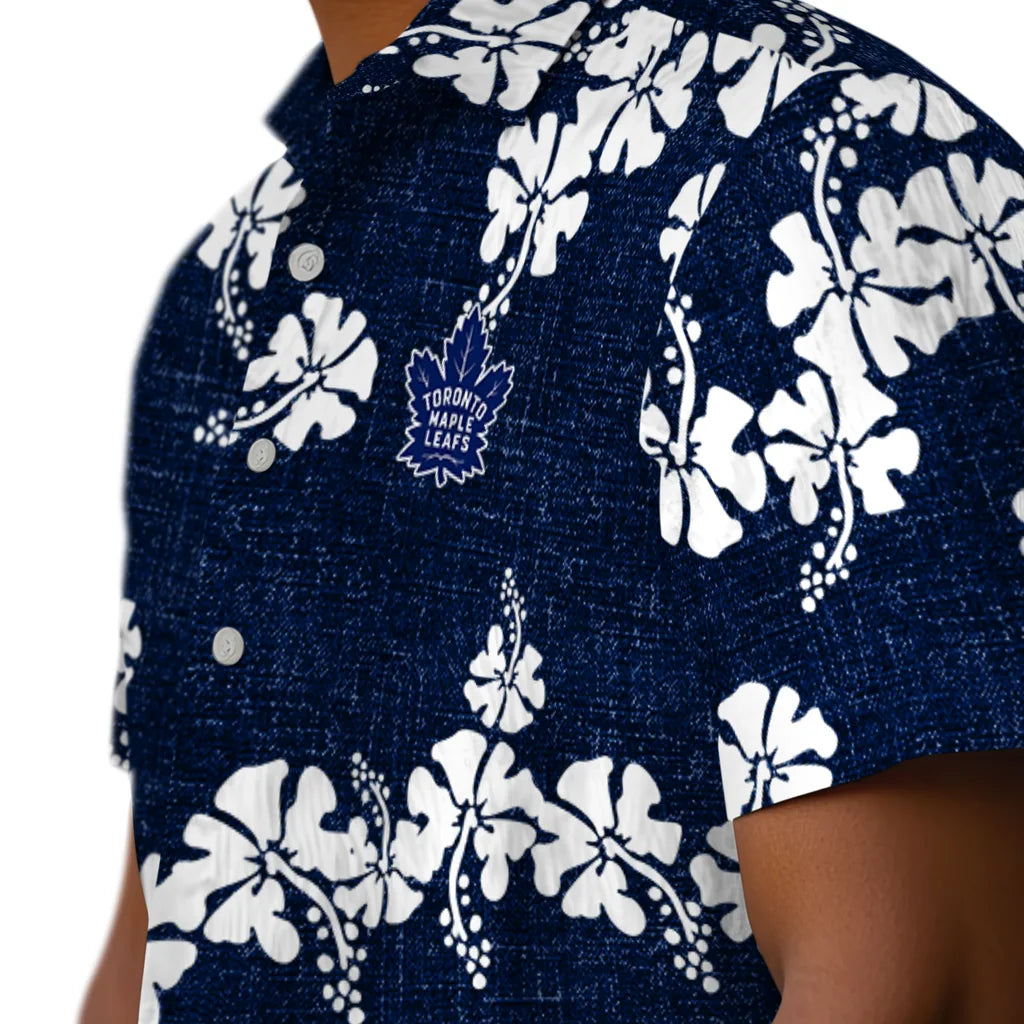 Toronto Maple Leafs Hawaiian Shirt - 50th State Flower | Hula Hawaiian Shirts