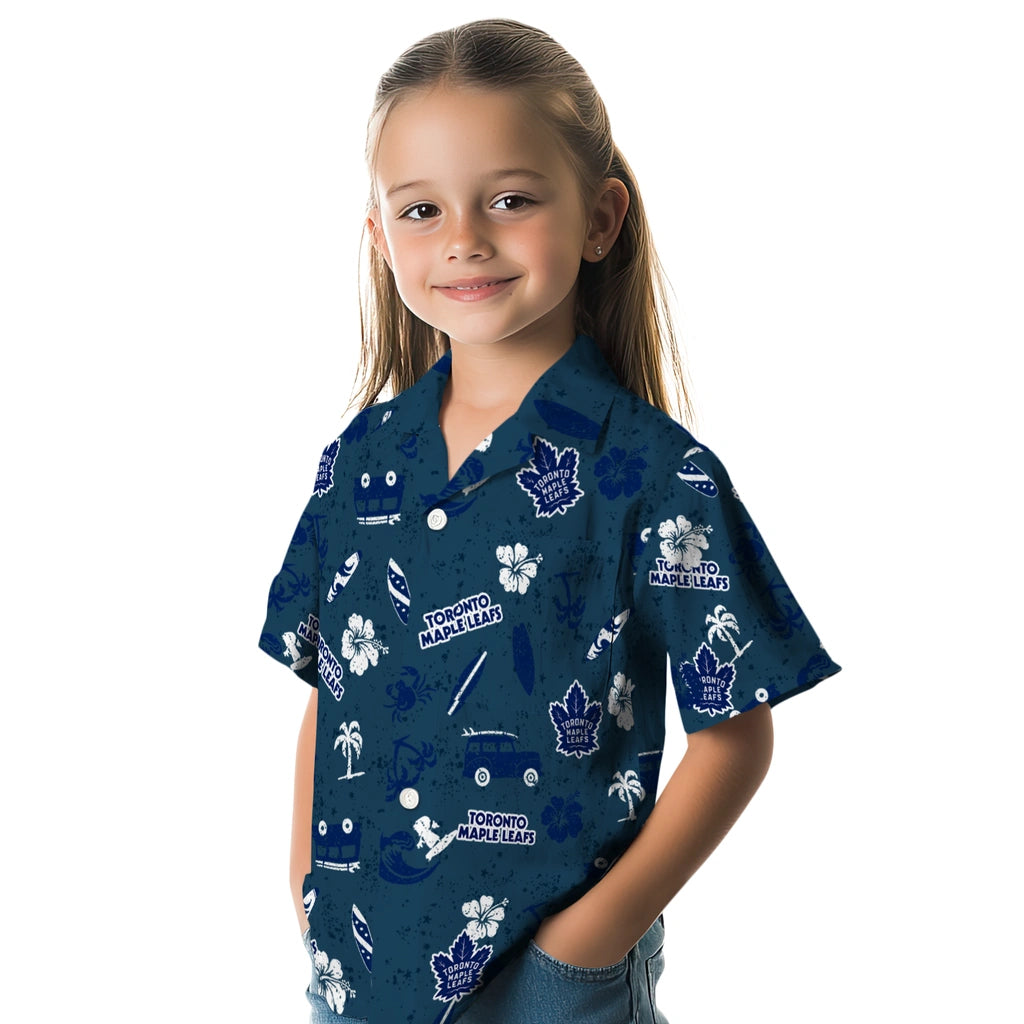 Toronto Maple Leafs Hawaiian Shirt - Beach Vibe | Hula Hawaiian Shirts