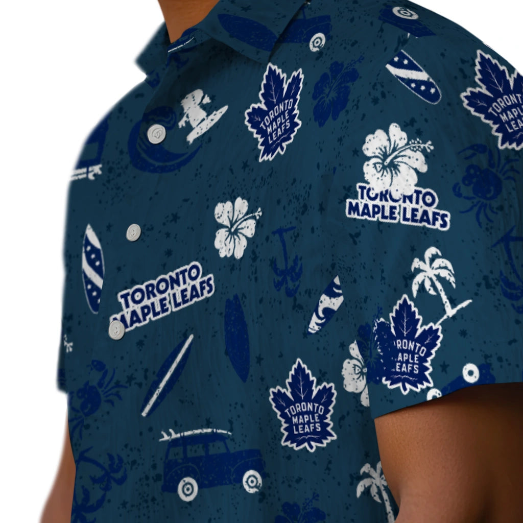Toronto Maple Leafs Hawaiian Shirt - Beach Vibe | Hula Hawaiian Shirts