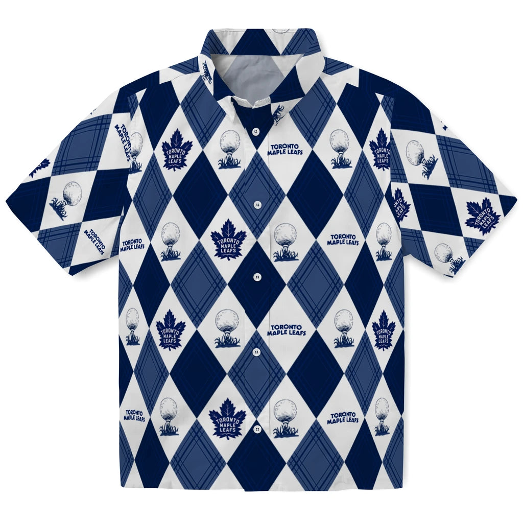 Toronto Maple Leafs Hawaiian Shirt - Golfing Plaid | Hula Hawaiian Shirts