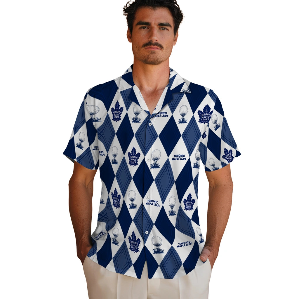 Toronto Maple Leafs Hawaiian Shirt - Golfing Plaid | Hula Hawaiian Shirts