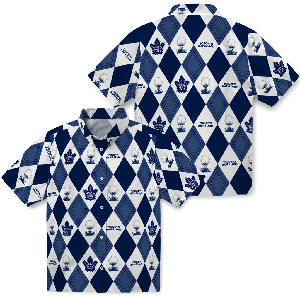 Toronto Maple Leafs Hawaiian Shirt - Golfing Plaid | Hula Hawaiian Shirts