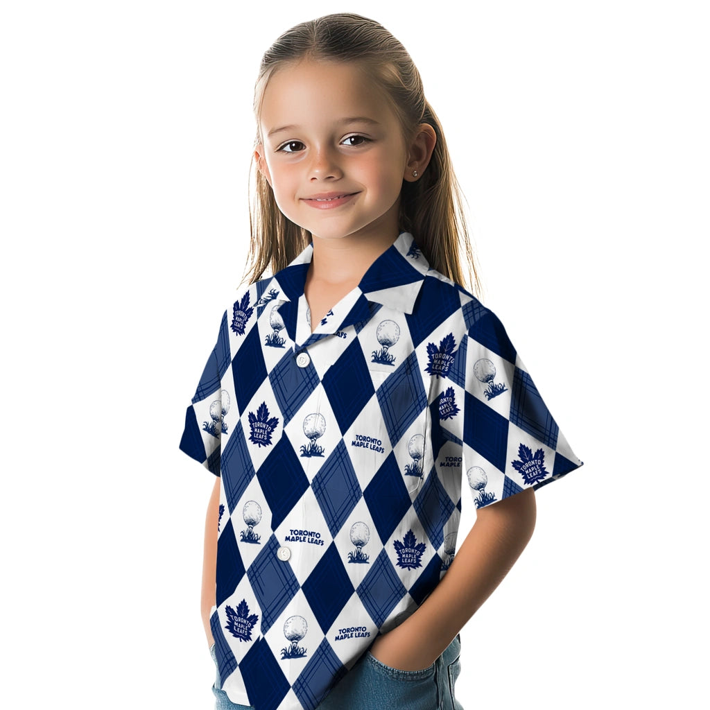 Toronto Maple Leafs Hawaiian Shirt - Golfing Plaid | Hula Hawaiian Shirts