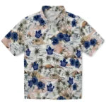 Toronto Maple Leafs Hawaiian Shirt - Hibiscus Seaside | Hula Hawaiian Shirts
