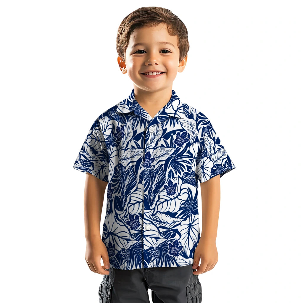 Toronto Maple Leafs Hawaiian Shirt - Monstera Layer | Hula Hawaiian Shirts