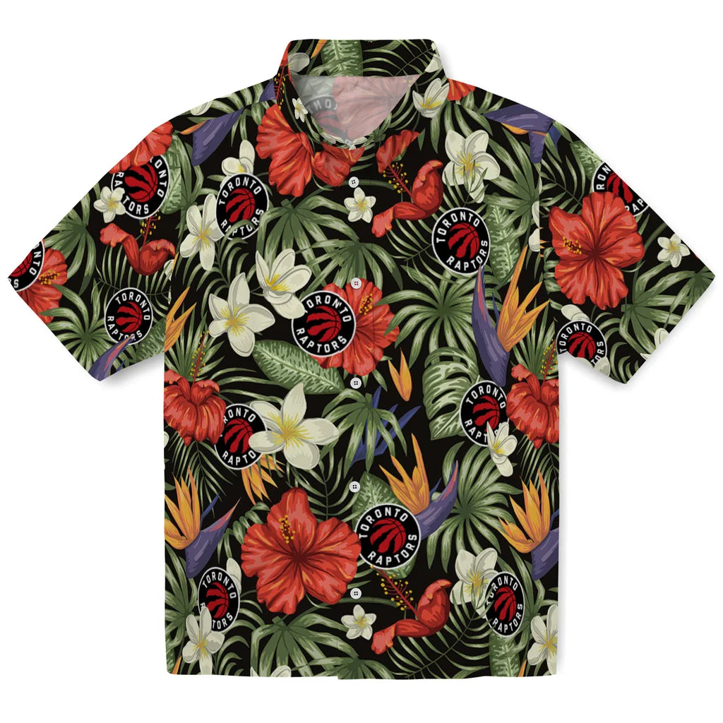 Toronto Raptors Hawaiian Shirt - Hawaii Floral Hibiscus | Hula Hawaiian Shirts