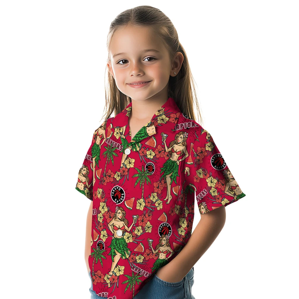 Toronto Raptors Hawaiian Shirt - Hawaiian Girls Design | Hula Hawaiian Shirts