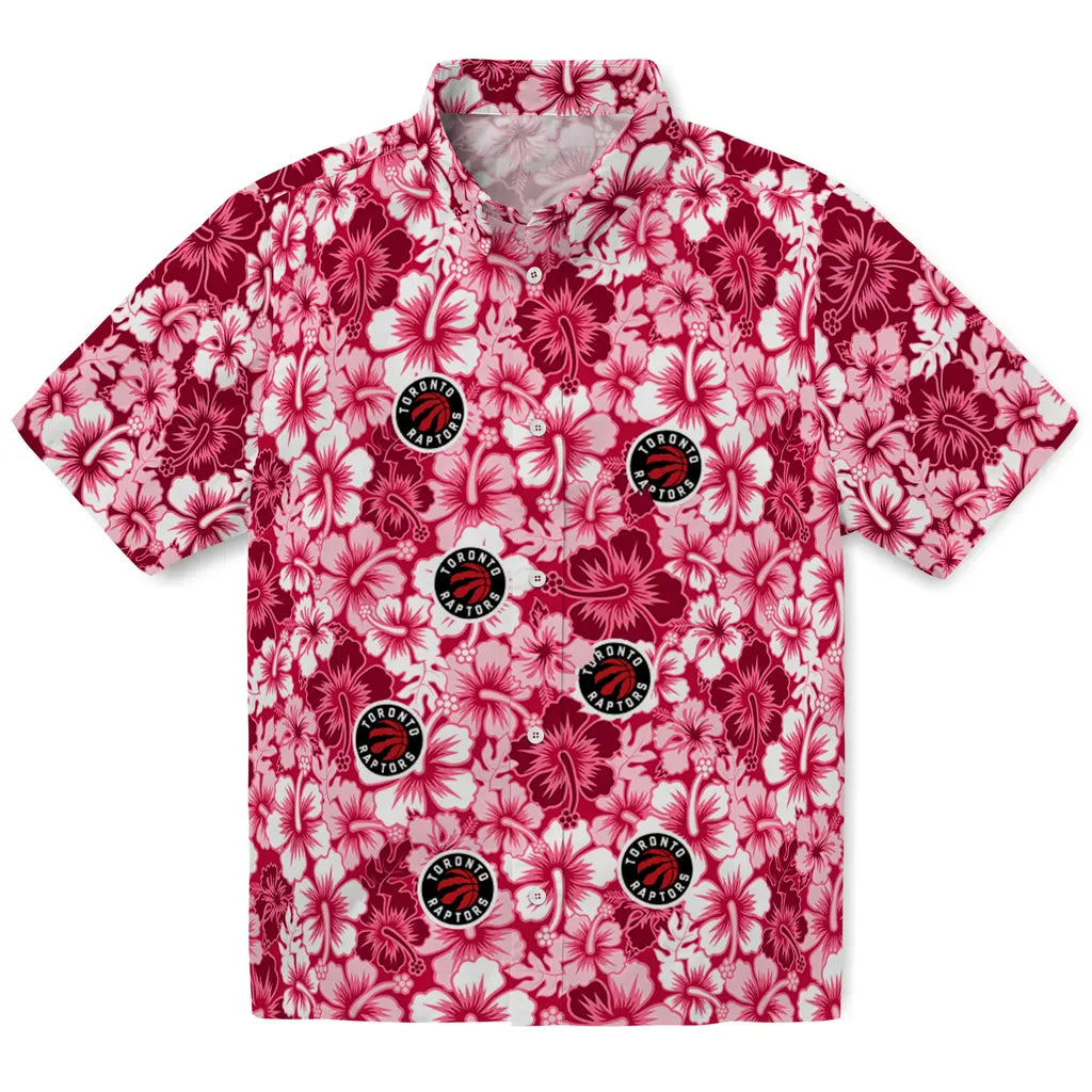 Toronto Raptors Hawaiian Shirt - Hibiscus Blooms | Hula Hawaiian Shirts