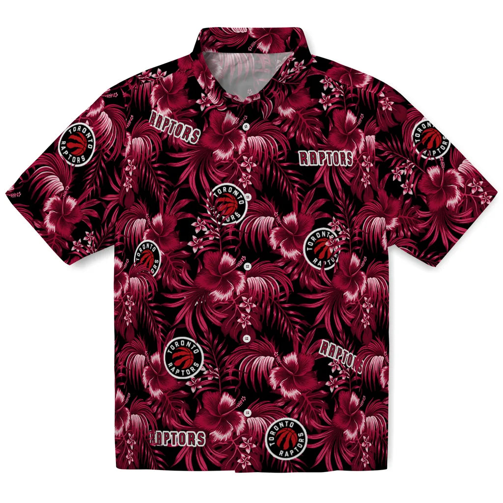 Toronto Raptors Hawaiian Shirt - Hibiscus Exotic | Hula Hawaiian Shirts