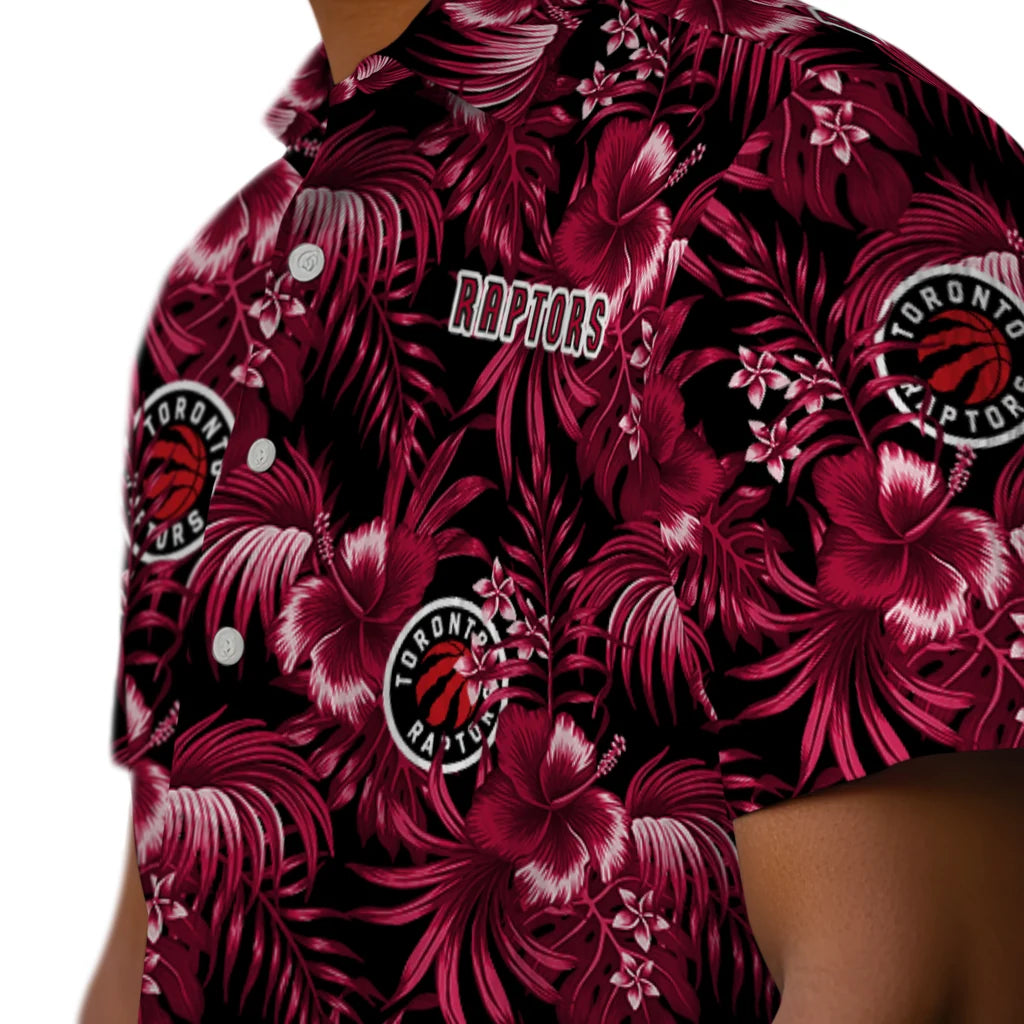 Toronto Raptors Hawaiian Shirt - Hibiscus Exotic | Hula Hawaiian Shirts