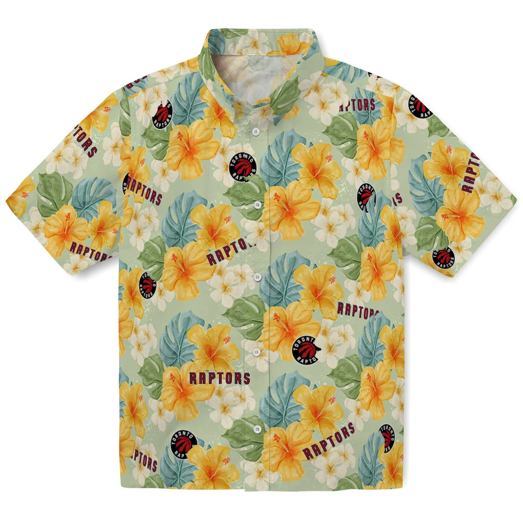 Toronto Raptors Hawaiian Shirt - Hibiscus Mood | Hula Hawaiian Shirts
