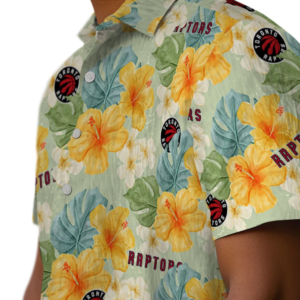 Toronto Raptors Hawaiian Shirt - Hibiscus Mood | Hula Hawaiian Shirts