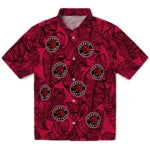Toronto Raptors Hawaiian Shirt - Leaf Outline | Hula Hawaiian Shirts