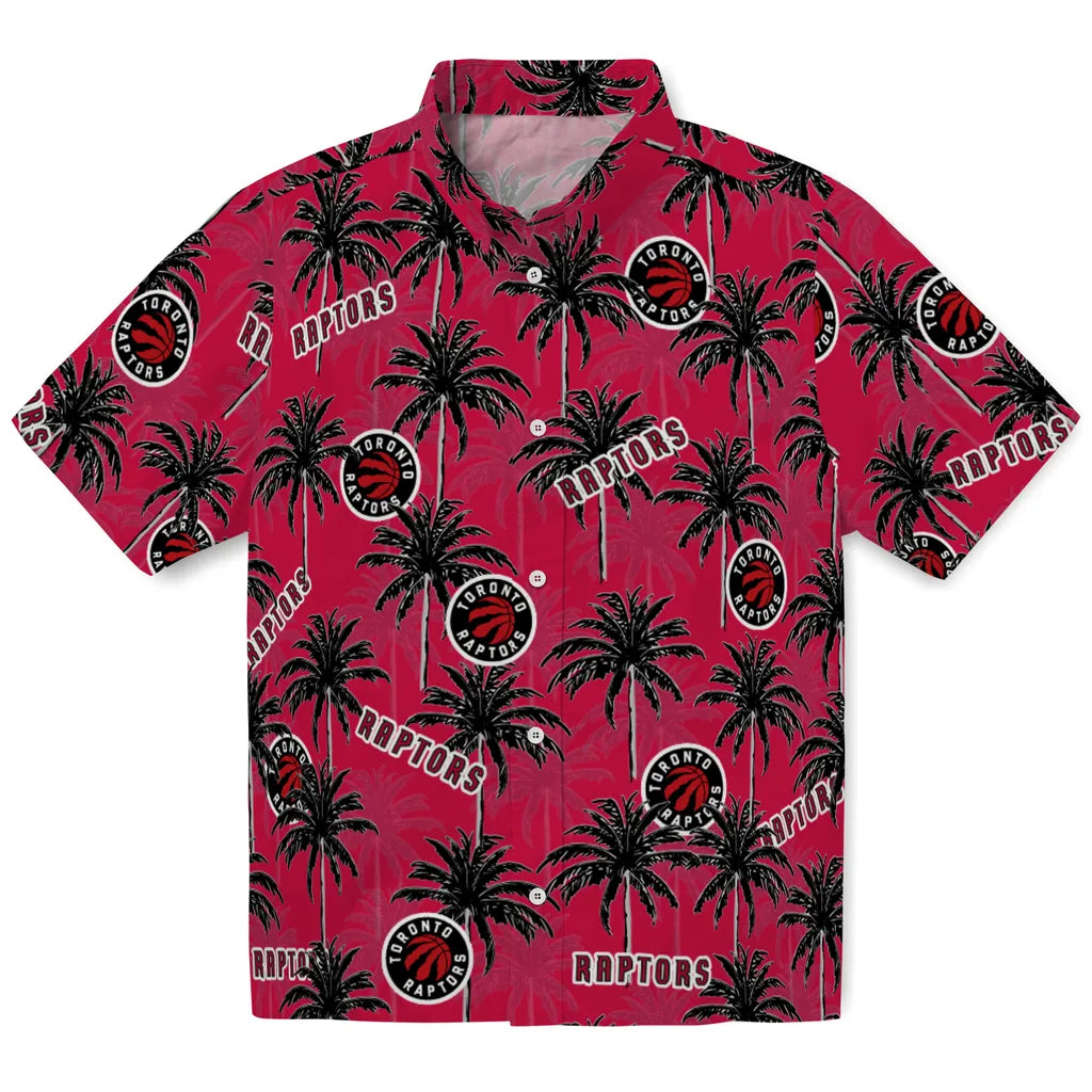 Toronto Raptors Hawaiian Shirt - Palm Tree Motif | Hula Hawaiian Shirts