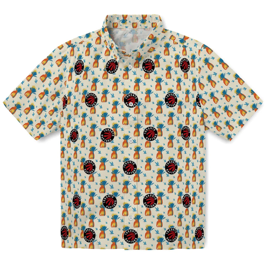 Toronto Raptors Hawaiian Shirt - Pineapple Delight | Hula Hawaiian Shirts