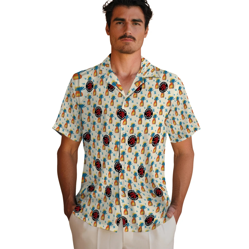 Toronto Raptors Hawaiian Shirt - Pineapple Delight | Hula Hawaiian Shirts