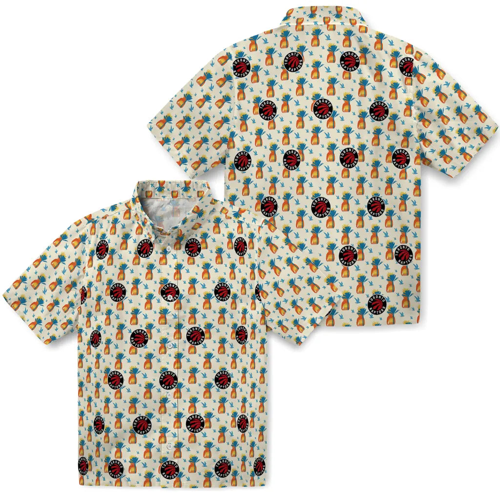 Toronto Raptors Hawaiian Shirt - Pineapple Delight | Hula Hawaiian Shirts