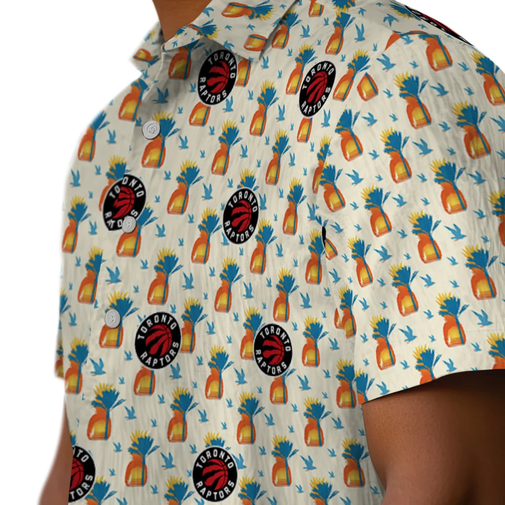 Toronto Raptors Hawaiian Shirt - Pineapple Delight | Hula Hawaiian Shirts