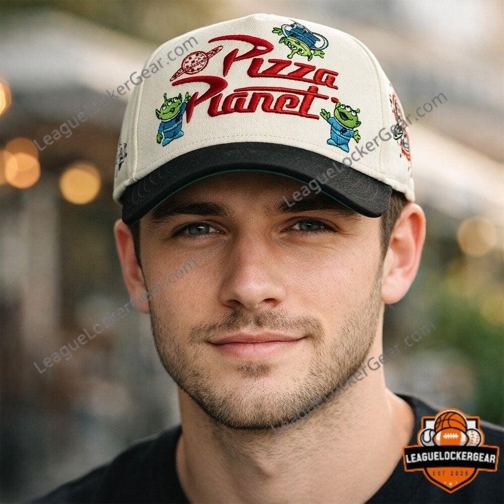 Toy Story Pizza Planet Little Green Men Baseball Cap - LeagueLockerGear