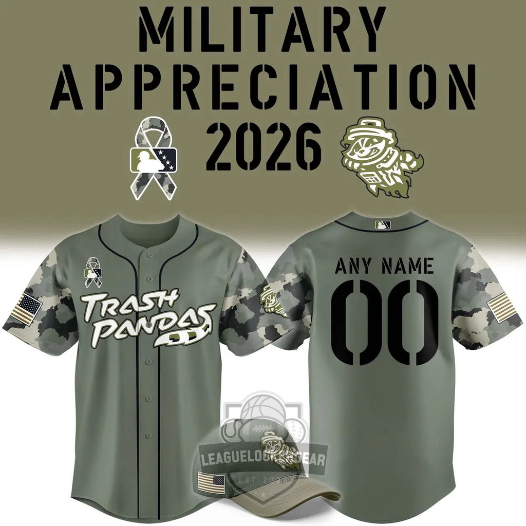 Trash Pandas Military Appreciation 2026 Baseball Jersey - LeagueLockerGear