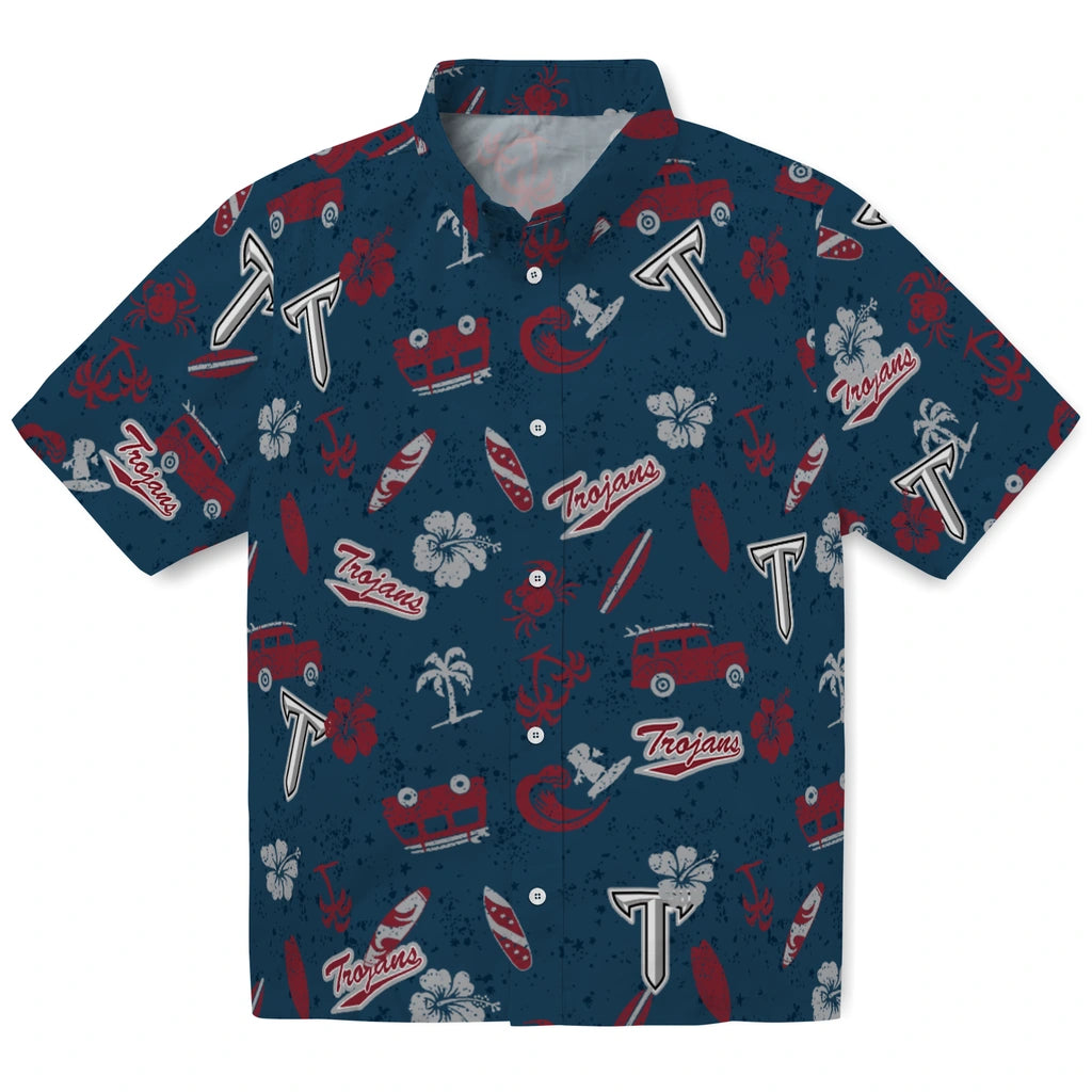 Troy Trojans Hawaiian Shirt - Beach Vibe | Hula Hawaiian Shirts
