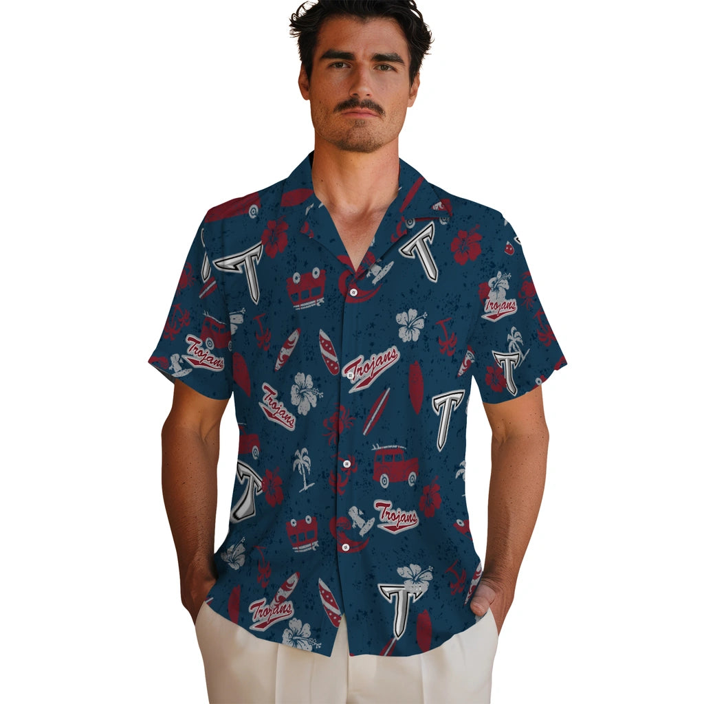 Troy Trojans Hawaiian Shirt - Beach Vibe | Hula Hawaiian Shirts