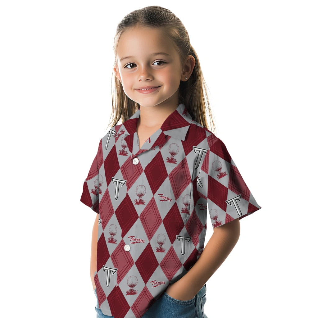 Troy Trojans Hawaiian Shirt - Golfing Plaid | Hula Hawaiian Shirts